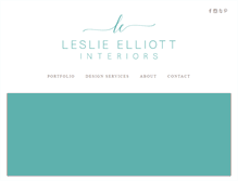 Tablet Screenshot of leslieelliottinteriors.com